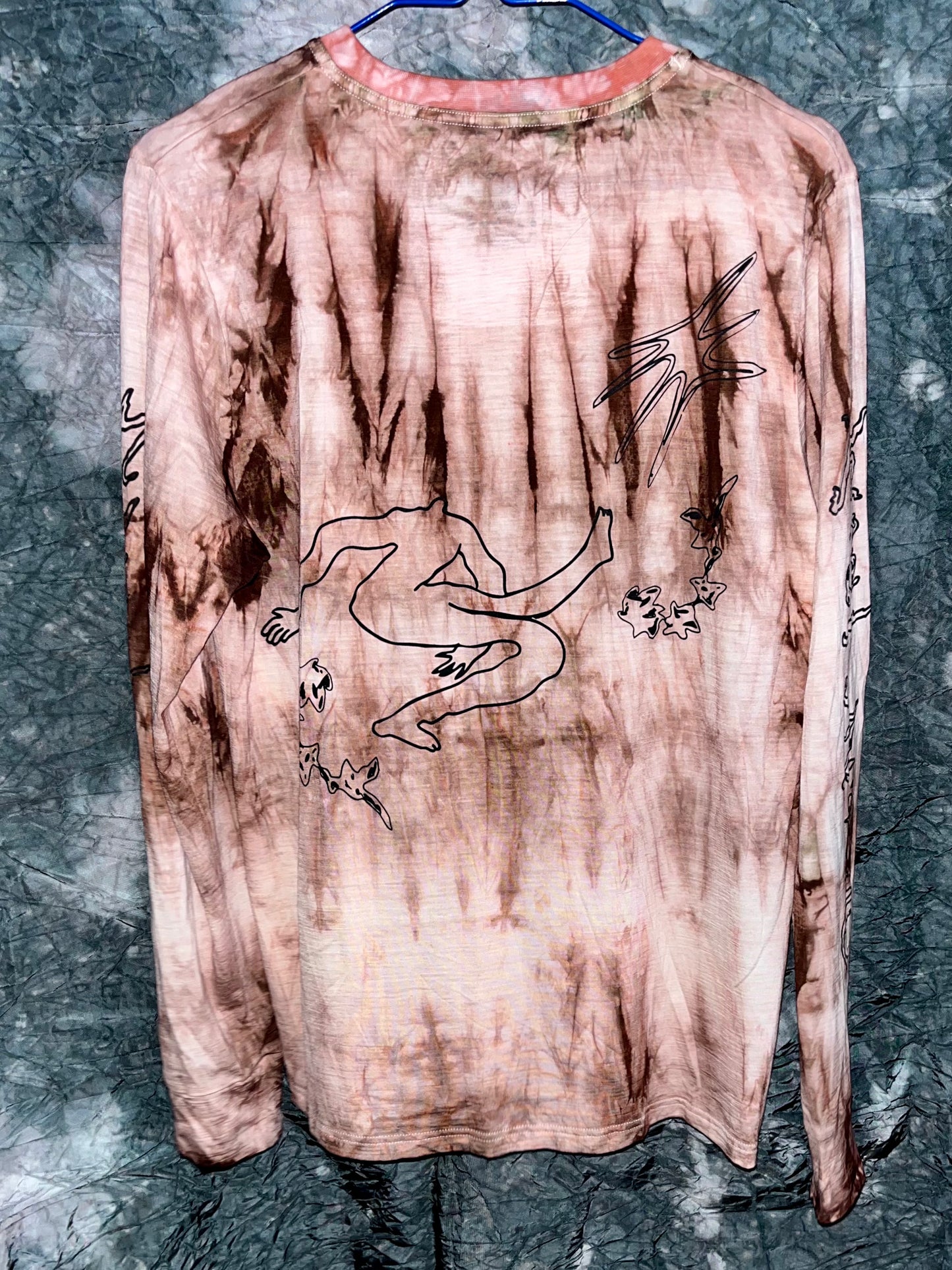 Unisex Merino Tee Tie Dye LIMITED