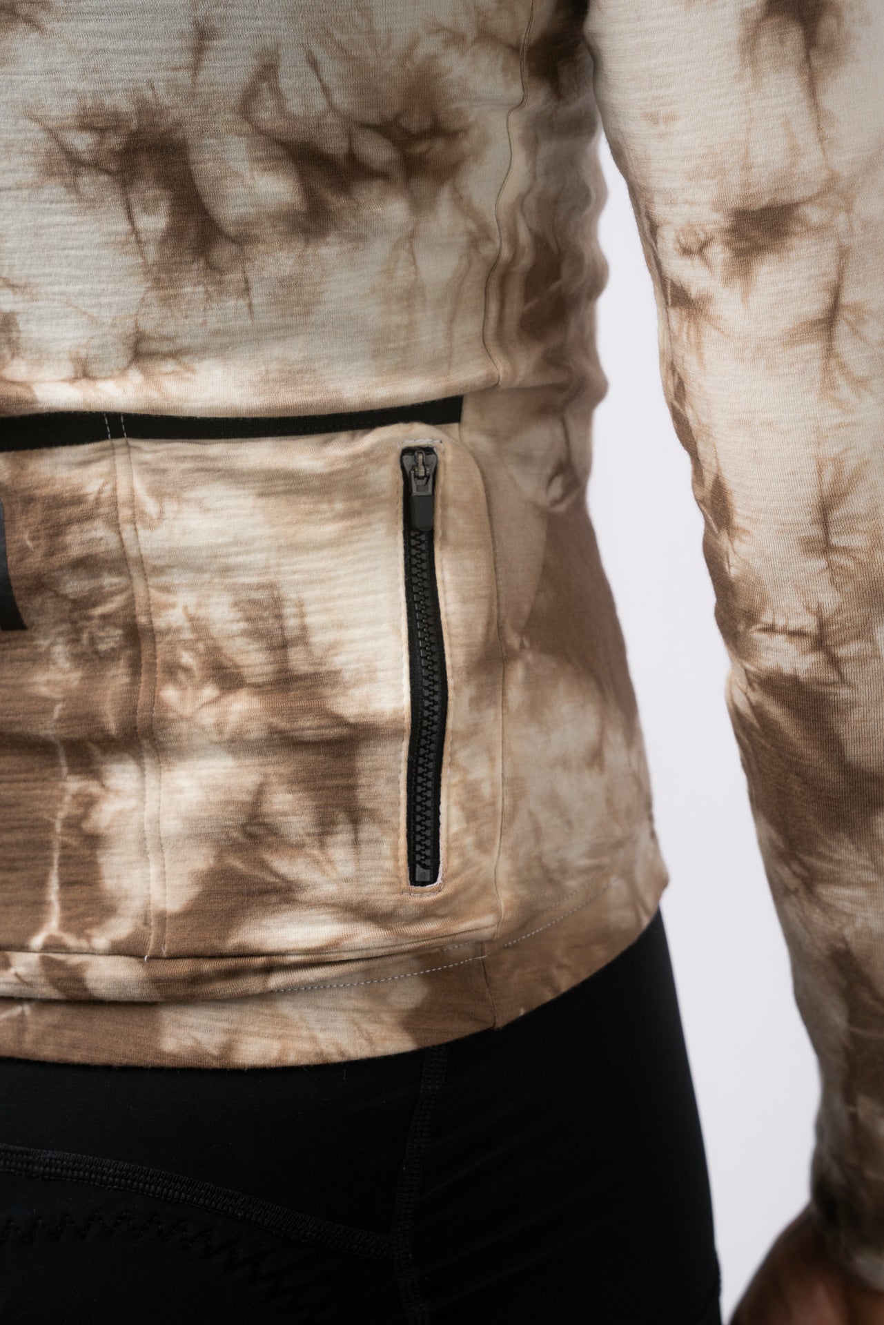 Men's Natural Dye Merino Jersey Long Sleeve Walnut