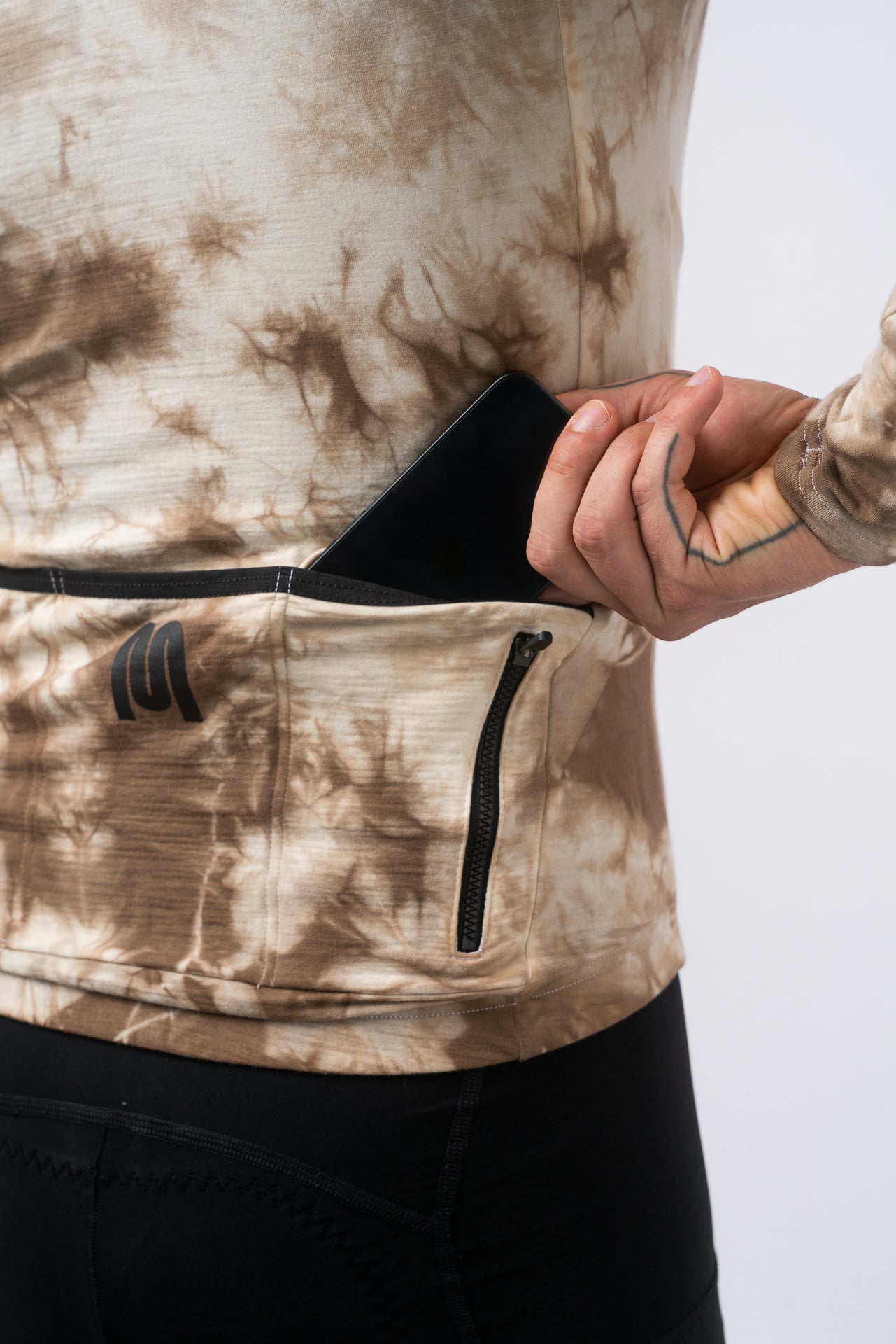 Dámský Walnut Natural Dye merino dres s krátkým rukávem