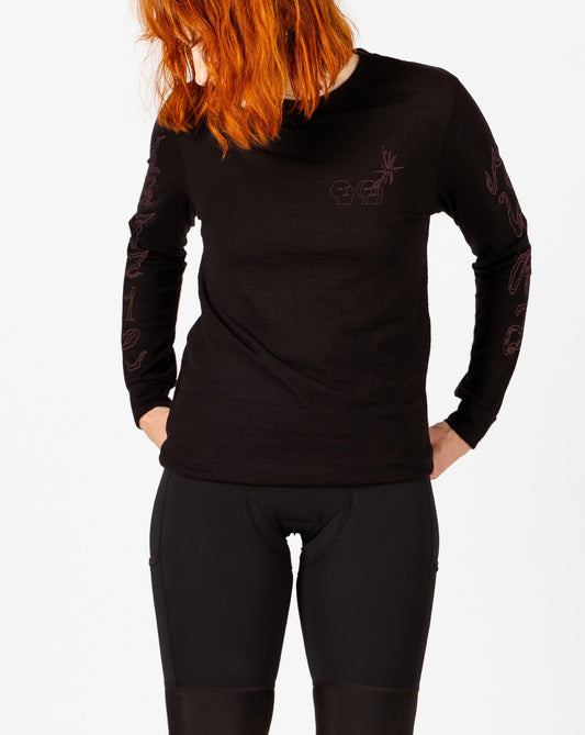 Unisex Merino Tee Black