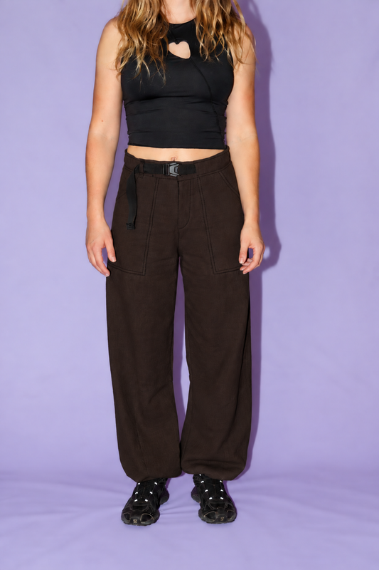 The Whole Lot Trousers Linen BROWN!