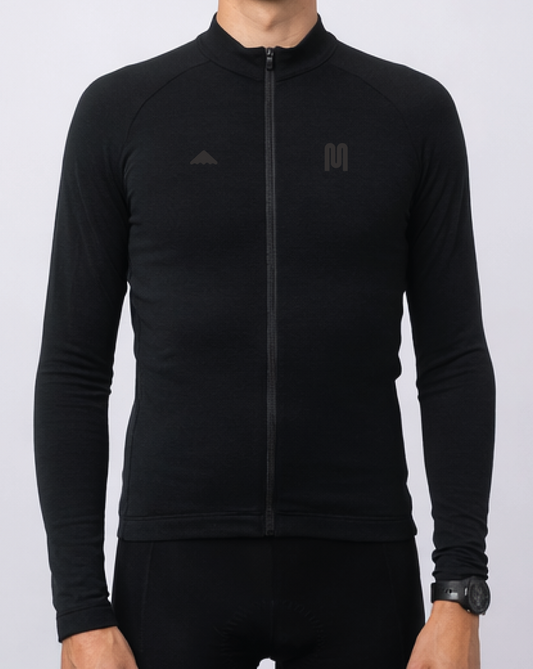 PRESALE Men's Merino Jersey Long Sleeve Black