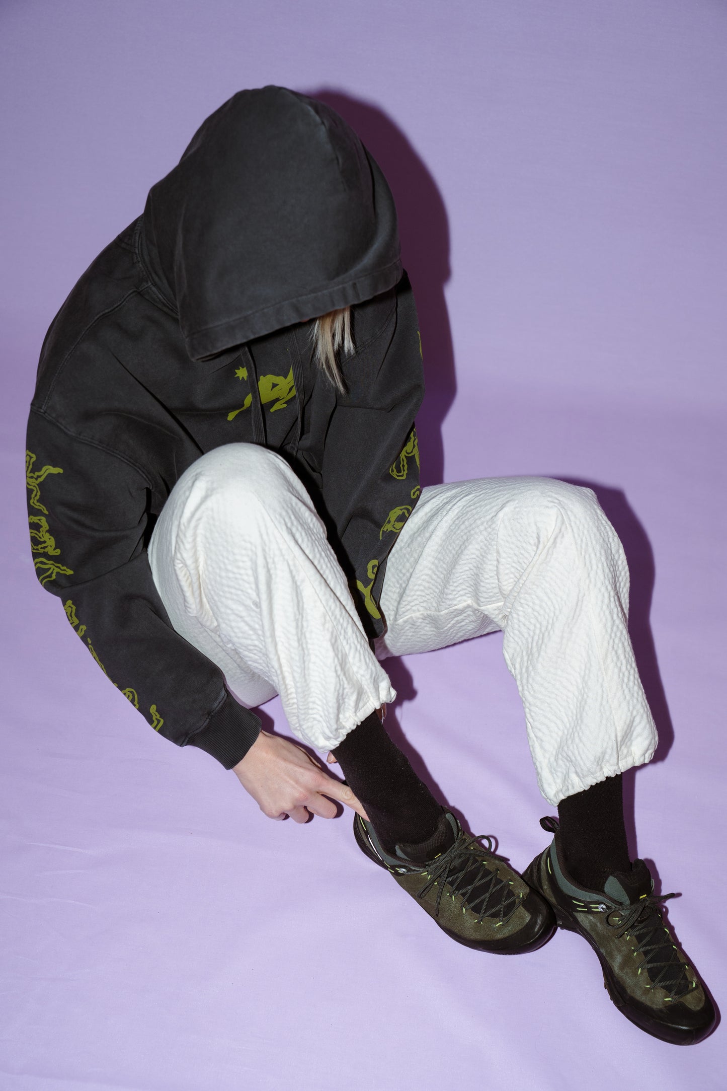 The Whole Lot Trousers Stretch Seersucker Polycotton