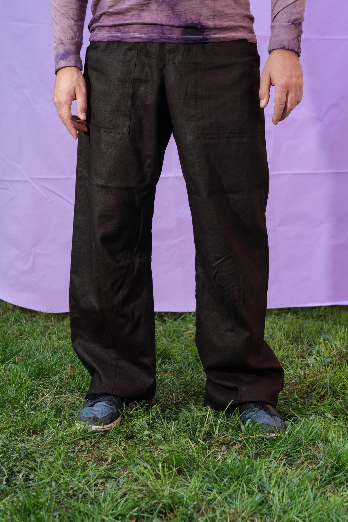 The Whole Lot Trousers MEN Linen BROWN