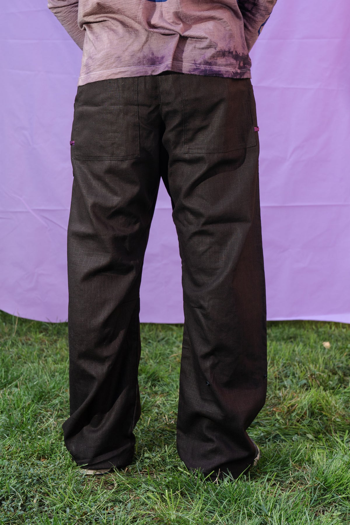 The Whole Lot Trousers MEN Linen BROWN