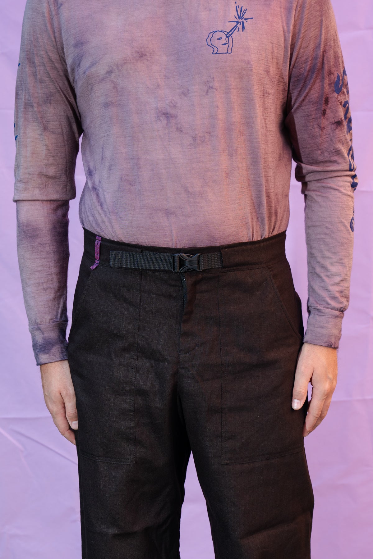 The Whole Lot Trousers MEN Linen BROWN