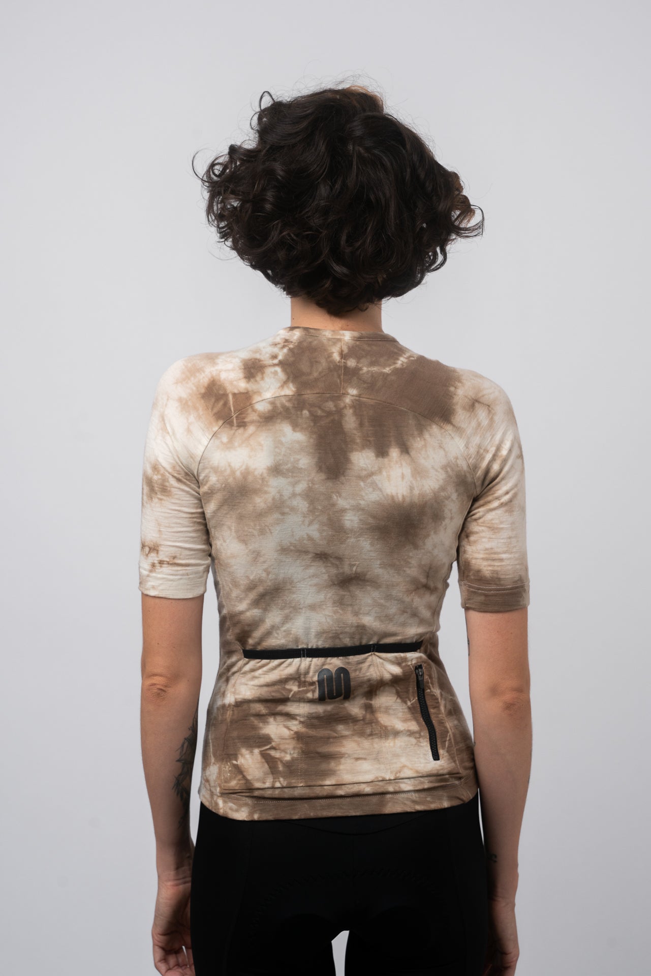 Dámský Walnut Natural Dye merino dres s krátkým rukávem