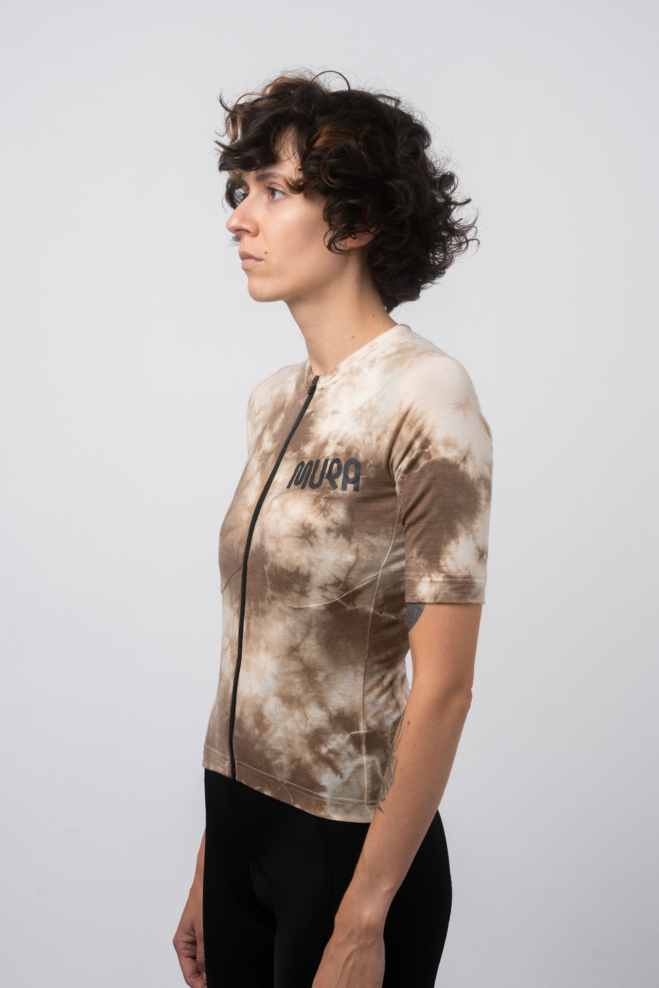 Dámský Walnut Natural Dye merino dres s krátkým rukávem