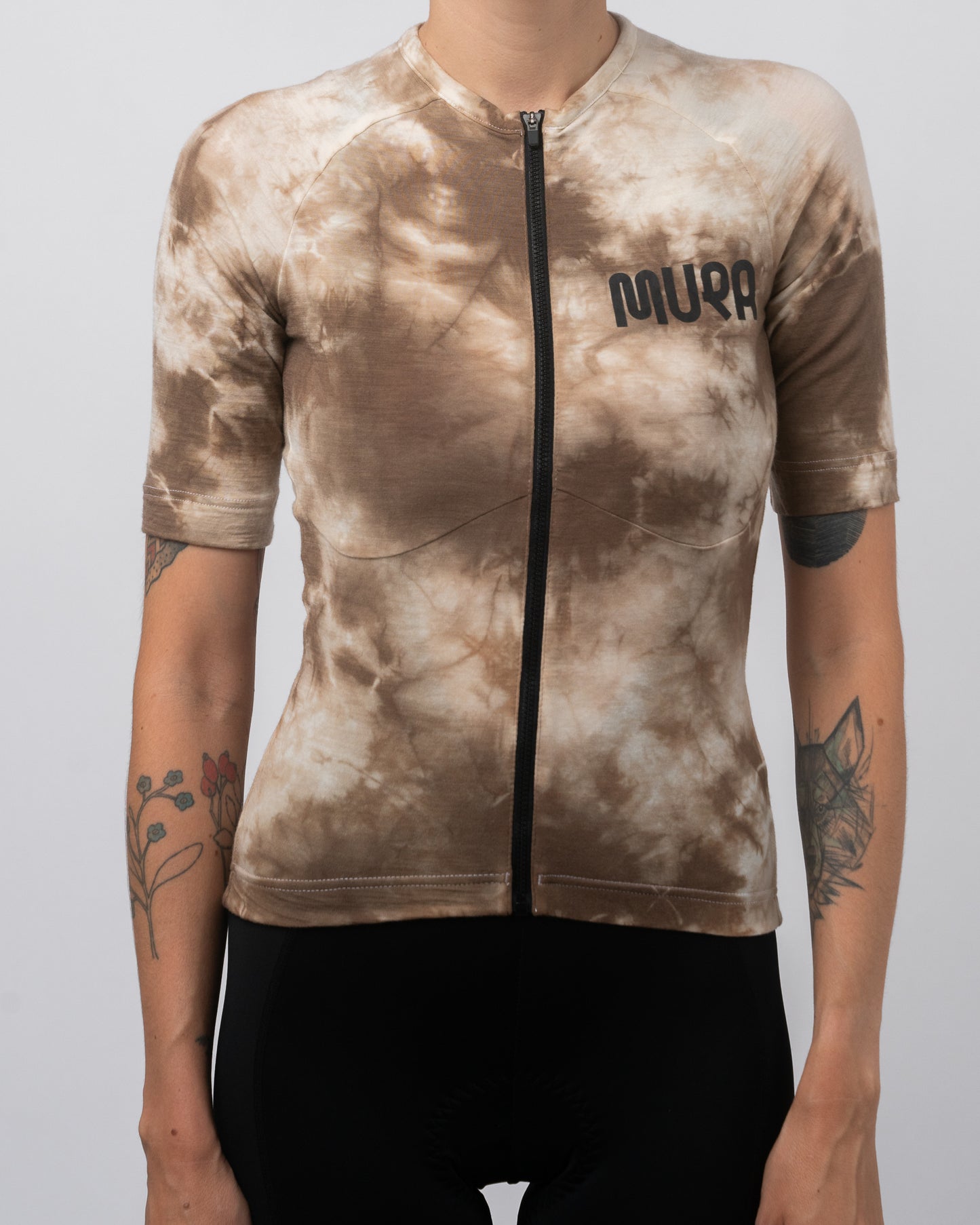 Dámský Walnut Natural Dye merino dres s krátkým rukávem