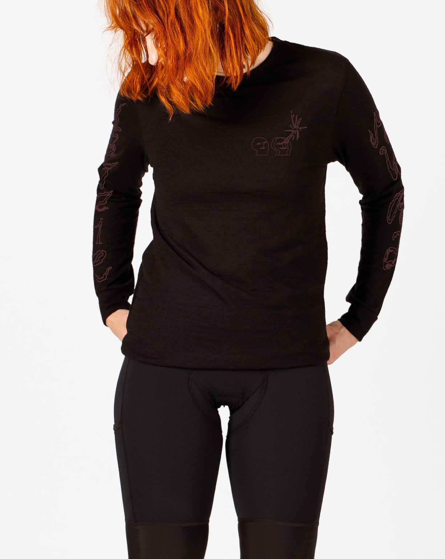 Unisex Merino Tee Black